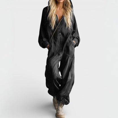 Sierra | Long-Sleeve Hoodie Jumpsuit
