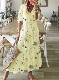 Yellow With Flowers