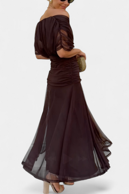 Alondra™ Long Floral Dress with V-Neck