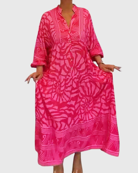 Mckinley™ | Maxi Dress With Elegant Print