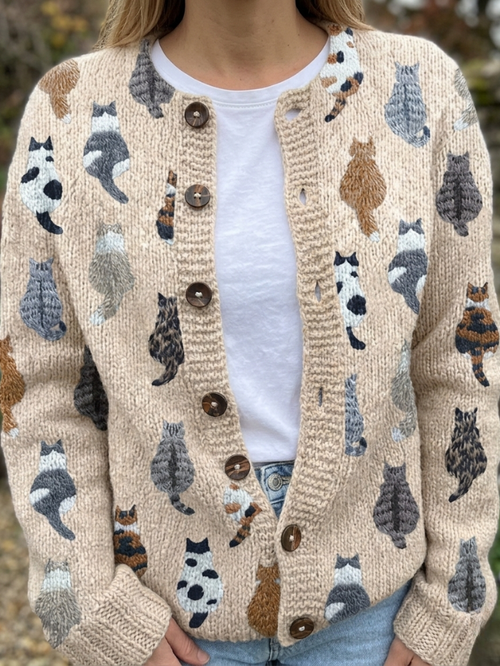 Galerie des Chats Artistic Cardigan